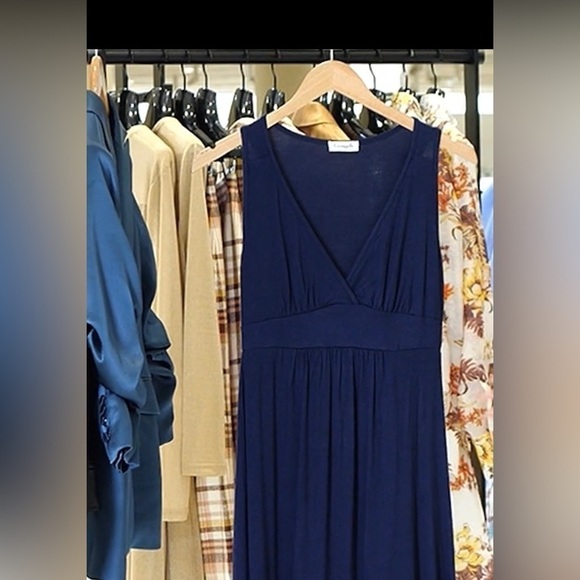 Nordstrom brand Loveapella V-Neck Jersey Maxi Dress Sz 12P - Picture 5 of 7